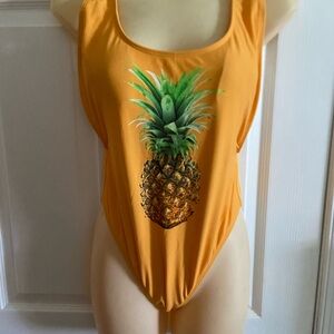 Express Pineapple One Piece Swimsuit